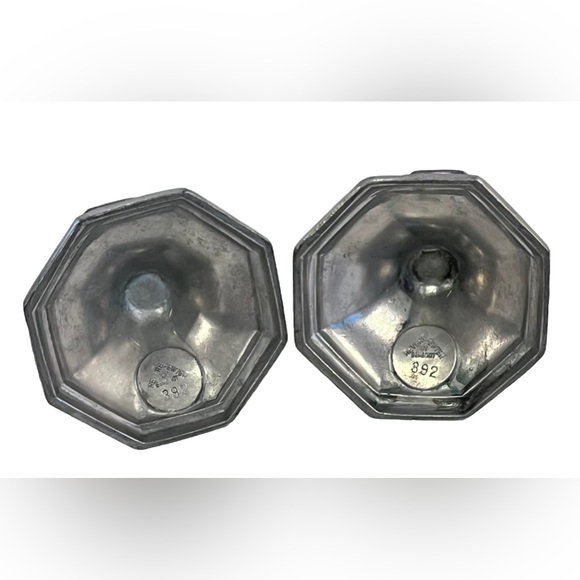 REVERE PEWTER 392  By Benedict  Lot of 2 Candlesticks VINTAGE 🕯️ - Picture 7 of 14